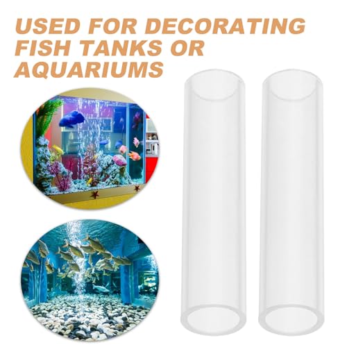 Toyvian Acrylic Shrimp Cave Fish Tank Hideout Shelter 5-Hole Aquarium Breeding Tube Ornament for Shrimp and Small Fish Landscaping