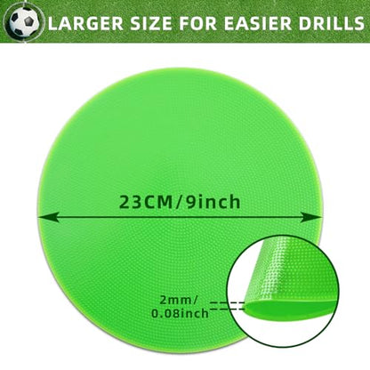 Spot Markers 9 Inch Floor dots Non-Slip Agility Markers 9 Colors