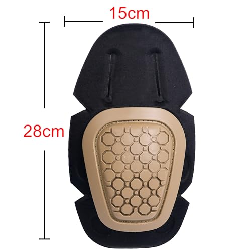 G3 Tactical Knee Pads Khaki | 1 Pair Protective Knee Pads Inserts for Tactical Airsoft Paintball Hunting Combat Military Pants - color: Khaki