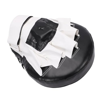 Diydeg Boxing Curved Focus Punching Mitts, PU Leather PU Leather Boxing Pad Set with Adjustable Strap, Training Hand Pads for Kickboxing Taekwondo Karate MMA Kids, Teens, Women - color: Violet