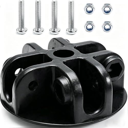4-Way Roof Centre Bracket Connector Canopy Tent Replacement Parts Pop-up Canopy Replacement Parts Outdoor Canopy Parts (1-Pack+4 Screw Set) - size: 1-pack+4 Screw set