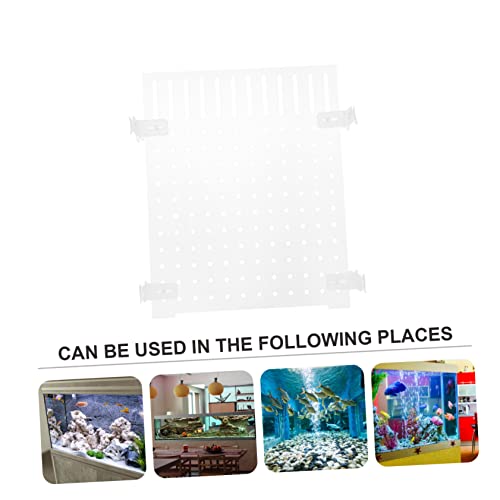 DIY Acrylic Fish Breeding Divider Board Aquarium Separator for Fish Tanks Durable Transparent Isolation Panel with Suction Cups for Betta and Guppy Care
