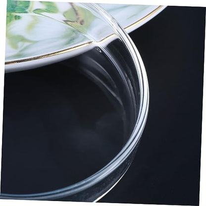 Toddmomy 1pc Transparent Glass Shrimp Feeding Dish Aquarium Feeder Bowl for Fish and Reptiles Floating Design for Shrimp and Fish Food