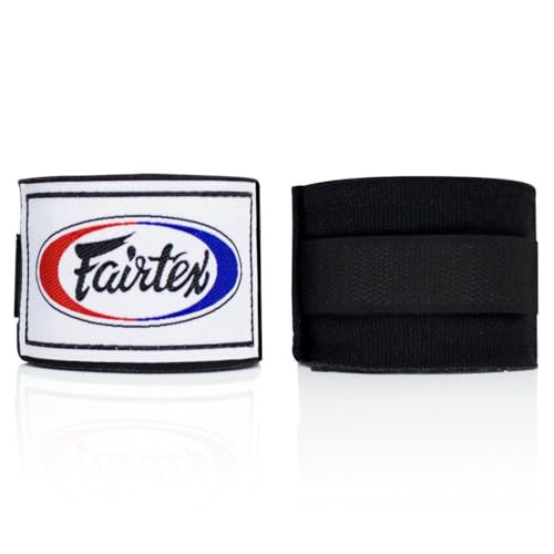 Fairtex HW2 Elastic Cotton Handwraps, 120' and 180" Full Length Hand Wraps-Many Colors - color: Black, size: 180"
