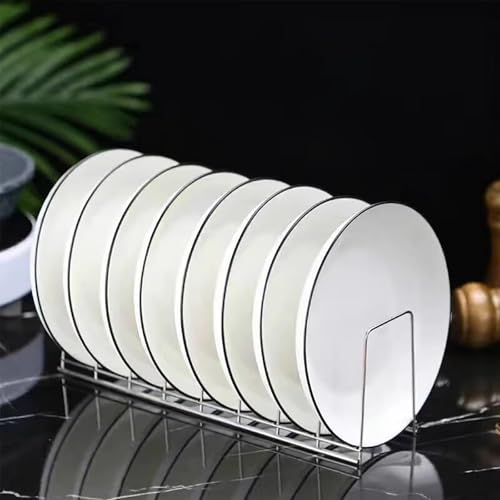 8-Tier Pot Lid Organizer for Cabinet, Stainless Steel Lid Rack Holder, Vertical Pot Lids Organizer for Bakeware Cutting Boards Pans Trays, Kitchen Pantry Cabinet Storage Rack (2PCS-Bowl Rack) - size: 2PCS-Bowl Rack