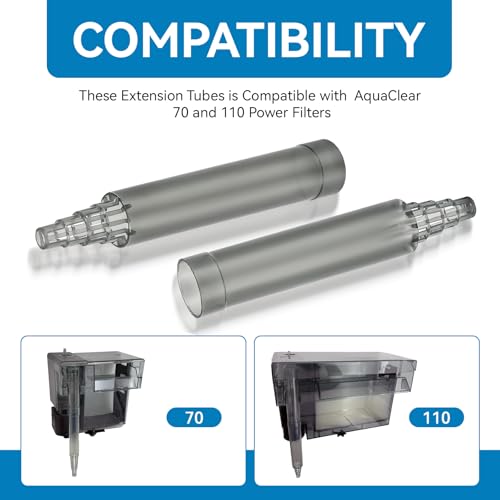 Filter Intake Extension Tube Repalcement for AquaClear Extension Tube for 70, 110 Power Filters Aquaclear Aquarium Filter Parts