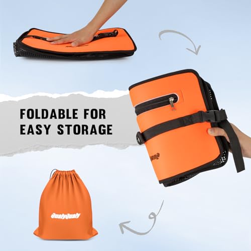 Floating Fish Basket for Live Caught, 10/15 Gallons Foldable Fishing Holder Minnow Bucket Portable Collapsible Fishing Net Storage Cage for Live Fish Bait Live Well