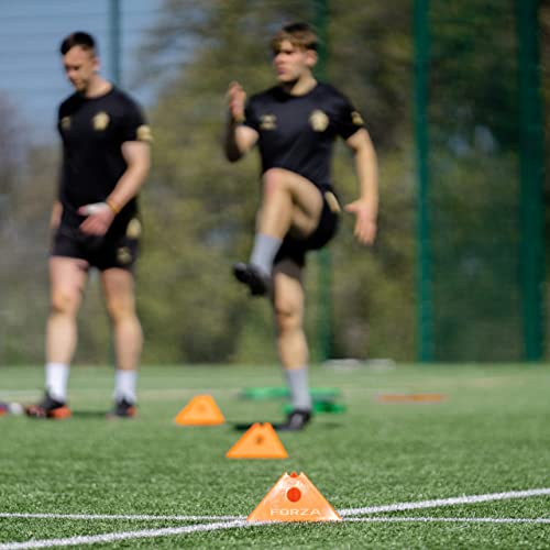 FORZA Cone & Hurdle Training Sets | Improve Your Speed & Agility Skills - Available in 3 Styles and 8 Colors - color: Orange, style: Tri Super Cone