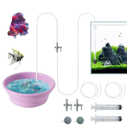 Drip Acclimation Kit for Aquarium, Adjustable Precision Slow Drip System to Reduce Stress, Prevent Osmotic Shock, Safe Acclimation for Shrimp, Fish (2 PCS)