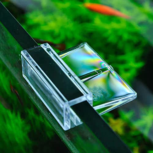 esowemsn 10pcs 12mm Clear Acrylic Aquarium Glass Cover Clip Aquarium Lid Clips Clamp Fish Tank Cover Holder Acrylic Support Holder Best for Aquarium Fish Tank