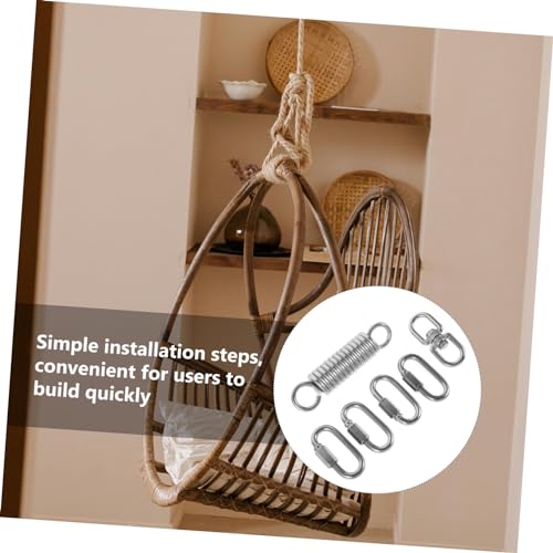 Hammock Chair Spring Hanging Kit Set, Heavy Duty Stainless Steel