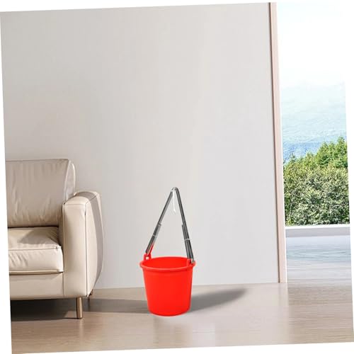 Abaodam Stainless Steel Bucket Tool Organizer Metal Clasp Heavy-Duty Fishing Bucket Holder for Outdoor and Kitchen Use Pail Shoulder Strap Clip