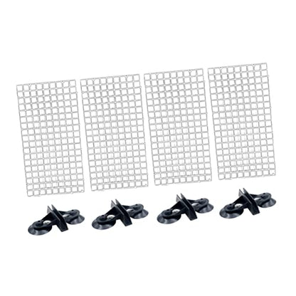 ORFOFE Aquarium Isolation Panel Transparent Spliced Lattice Plates Random Color Suction Cups Easy to Install Divider for Fish Breeding and Separation - color: White