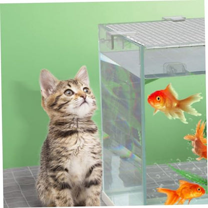 12x12 Fish Tank Lid,4pcs Aquarium Lid Replacement,Aquarium Lid Hood Fish Tank Top Cover Terrarium Lid Plastic Grid Panel Egg Crate Grate Aquarium Glass Cover Board Clip