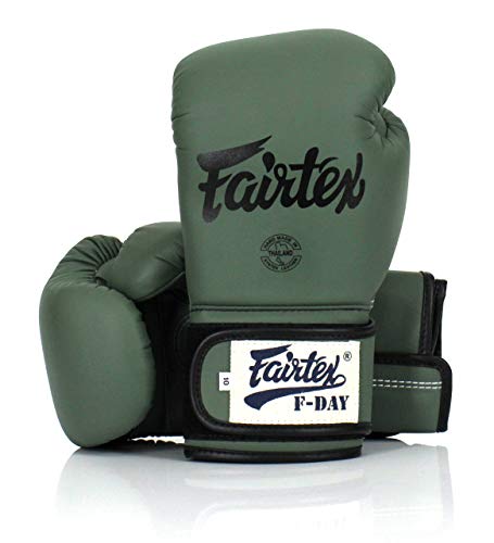 Fairtex Muay Thai Boxing Gloves for Men, Women, Kids | MMA Gloves, Kickboxing, Gym, Workout | Premium Quality, Light Weight & Shock Absorbent Boxing Gloves - BGV14, BGV11, BGV18, BGV20, BGV25 - color: F-Day, size: 14 oz