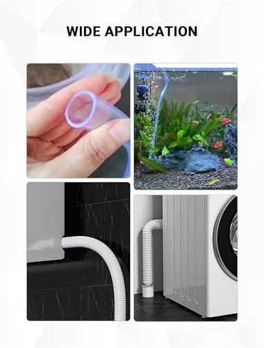 Flexible Long Drain Brush Tool with Large Double Elastic Nylon Ends, Stainless Steel Tube Cleaner Brush for Kitchen, Sink, Drain Pipe, and Long Pipe Cleaning, 2 Straw Cleaning Brushes