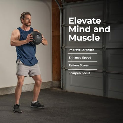 Sunny Health & Fitness Slam Medicine Ball - Sand-Filled, No-Bounce - size: 15 lb