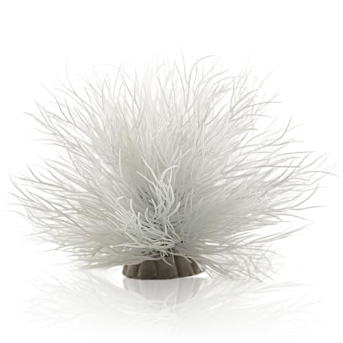 Fish Tank Decorations Aquarium Plants Plastic Artificial Décor (White)