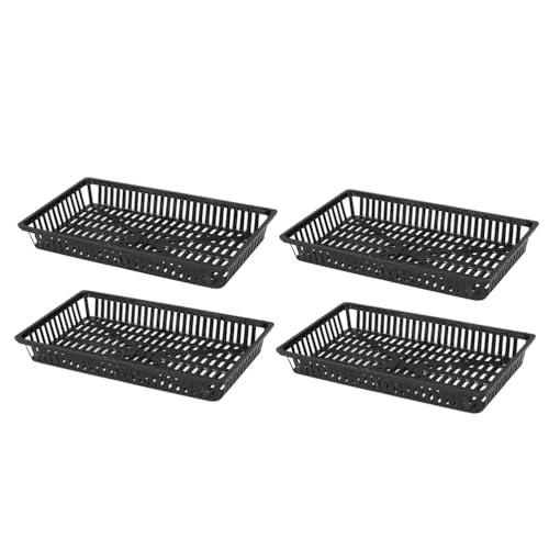 Yardwe 10-Pack Aquarium Planting Baskets Plastic Aquatic Plant Pots with Drainage Holes for Fish Tank Water Grass and Pond Plant Growth