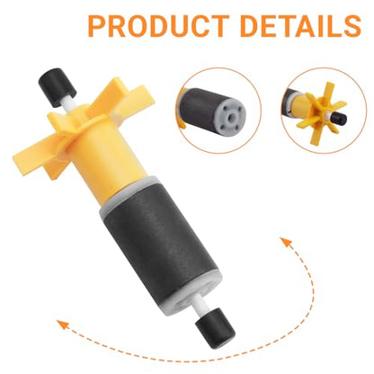 Ziyuan 2-Pack Aquarium Canister Filter Impeller for SUNSUN HW303A/HW303B | Also Compatible with Marineland 360 Cartridge Filters, Replacement Impellers for Canister Filter Maintenance