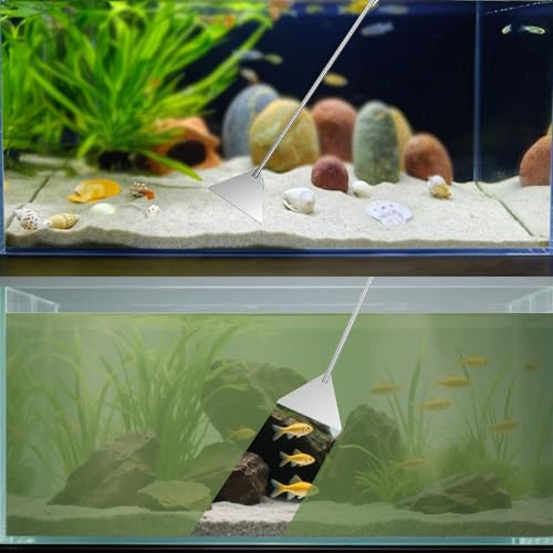7IN1 Aquarium Cleaning Tools Long Handle Adjustable Length 18~24Inch Fish Tank Cleaner Kit Algae Scraper Scrubber Brushes Set Plant Scissor Long Tweezer