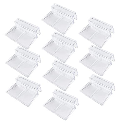 LIOOBO 10pcs Acrylic Support Frame for Fish Tanks Clips Aquarium Lid Clips Aquariums Fish Tank Rack