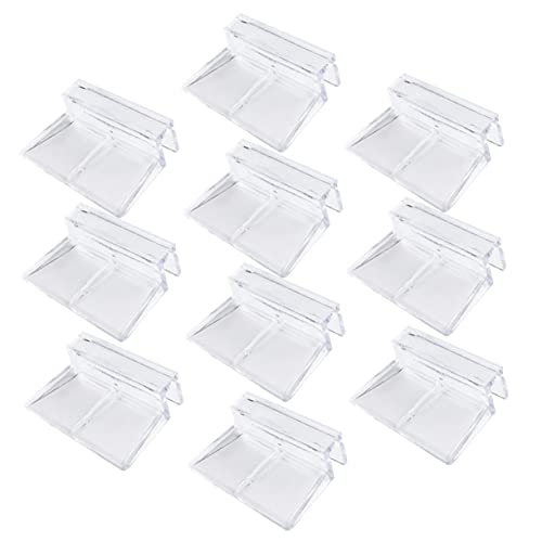LIOOBO 10pcs Acrylic Support Frame for Fish Tanks Clips Aquarium Lid Clips Aquariums Fish Tank Rack