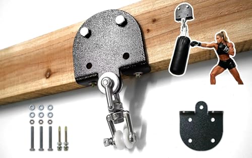 Punching Bag Hanger for Heavy Bag Beam Mount Hardware, Ceiling Mount I-Beam Heavy Bag Hanger Beam Mount Hooks for Boxing Bag Hanger