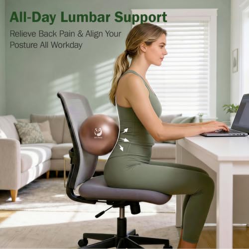 Slim Panda Pilates Ball 9 Inch - Small Mini Yoga Core Exercise Ball