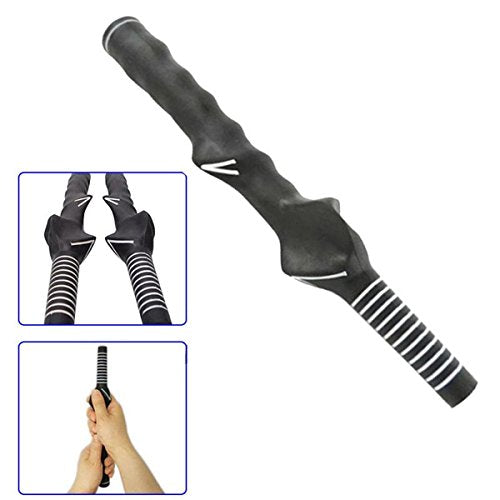 Right-Handed Golf Swing Training Grip Trainer, Black - color: 1 Pack