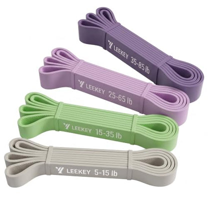 Resistance Bands for Pull Up Assist, Stretch Bands & Exercise Workout Set - color: 5-85LBS GRAY PURPLE