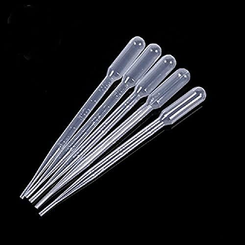 White 3ML Disposable Plastic Eye Dropper Set Transfer Graduated Pipettes (20 PCS)