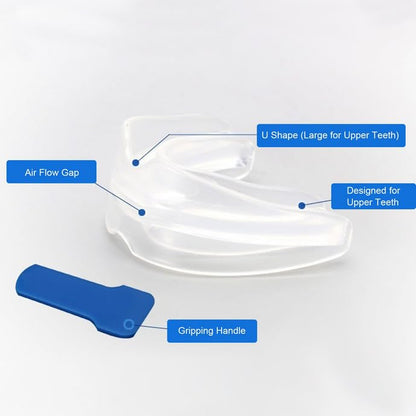 Boil & Bite Double Side Full Mouth Guard Boxing Gum Shield Sports Teeth Protector with Case