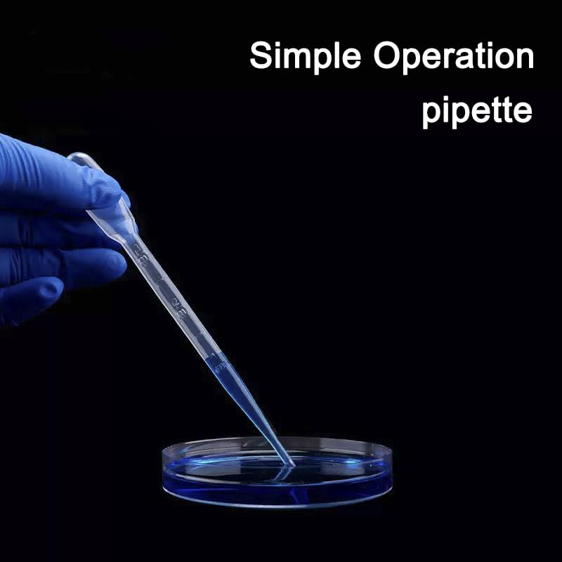 65Pcs 4 Styles Disposable Plastic Pipettes Droppers (1ML 5pcs, 2ML 5pcs, 3ML 50pcs, 5ML 5pcs) for DIY, Lab, Dessert