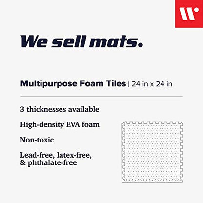 We Sell Mats 1/2-inch Multi-Purpose, Sky Blue, 48 Sq Ft (12 Tiles) - color: Sky Blue, style: 48 Square Feet (12 Tiles)