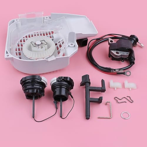 Tools Recoil Starter Ignition Coil Fuel Oil Tank Cap for Stihl MS250 025 MS230 023 MS210 021 Switch Shaft Chainsaw Replacement Part