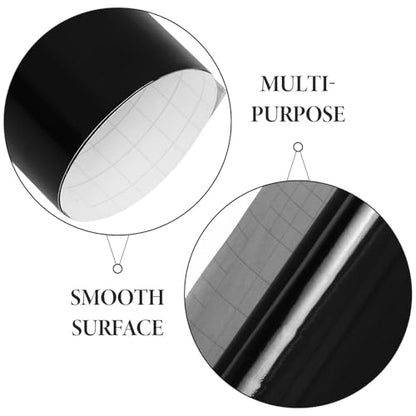 Matte Black Self-Adhesive PVC Vinyl Sheet for Craft Cutting Machines, Waterproof Permanent Vinyl Roll 30cm X 50cm for DIY Stickers, Decals, Aquarium Background and Scrapbooking