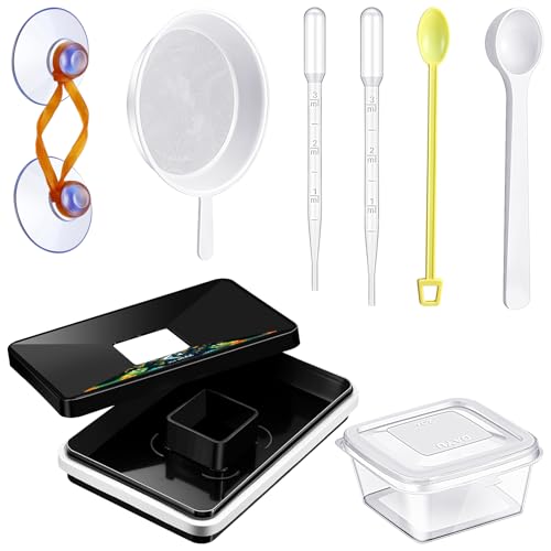 Brine Shrimp Hatchery Incubator Kit Dish, Efficient and Easy Brine Shrimp Hatchery Collect with Net, Measuring Cup, Eggs Spoon, Dropper
