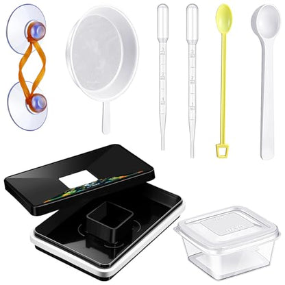 Brine Shrimp Hatchery Incubator Kit Dish, Efficient and Easy Brine Shrimp Hatchery Collect with Net, Measuring Cup, Eggs Spoon, Dropper