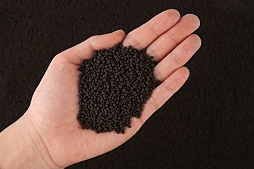 THRIVA Natural Soil Substrate for Natural Planted Aquarium, Plant or Shrimp Stratum, Clay Gravel and Stable Porous Substrate for Freshwater Aquarium, Rainforest Black 5L(10lbs),Small Size - size: S-1mm-5L