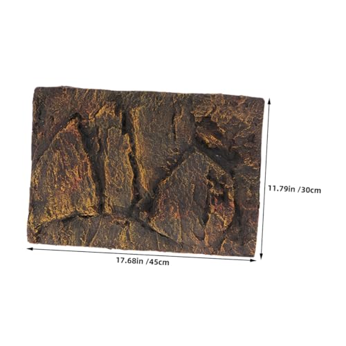 BESPORTBLE Realistic Rock Texture Aquarium Backdrop 3D Scenic Reptile Tank Background Board Qinglong Stone Decoration Easy Install Versatile Habitat Mat