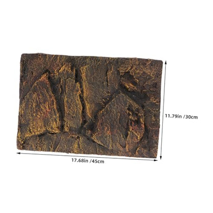 BESPORTBLE Realistic Rock Texture Aquarium Backdrop 3D Scenic Reptile Tank Background Board Qinglong Stone Decoration Easy Install Versatile Habitat Mat