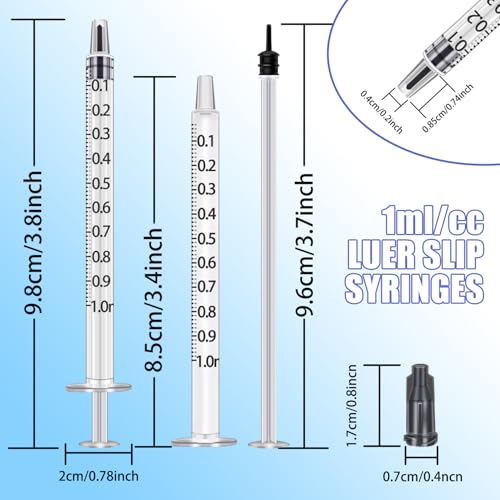 Gufastoe 1ml Syringes With Caps (Pack of 150)