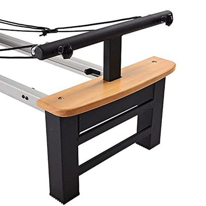 Stamina Products AeroPilates Board Reformer with Oak Wood Base – Studio Grade for Home Use with Cardio Rebounder, Adjustable Foot Bar, 4 Resistance Springs, and Workout DVD - style: AeroPilates Pro XP 556 Home Pilates Reformer with Free-Form Cardio Reboun