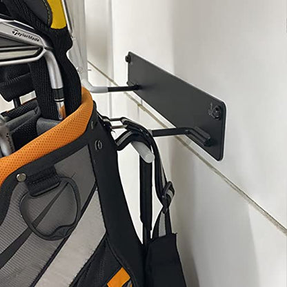 Blat Blat Golf Bag Organizer - Wall Mount Rack for Garage, Expand Storage Space - color: 2 pack