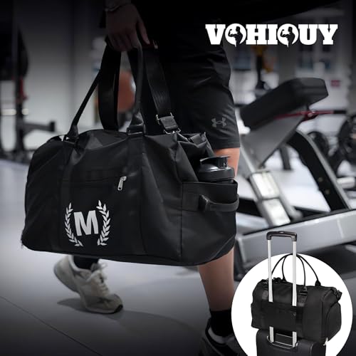 Gym Bag for Women, Personalized Duffle Bag with Shoe Compartment, Sports Bag for Yoga & Dance with Wet Pocket and Mat Strap