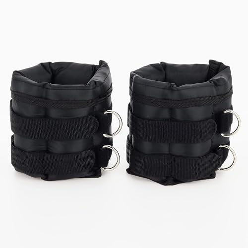 Amazon Basics Adjustable Ankle Weights for Men & Women, for Workouts, Resistance Training, Walking, Black - style: 10 Pound Set (5 Pounds Each)