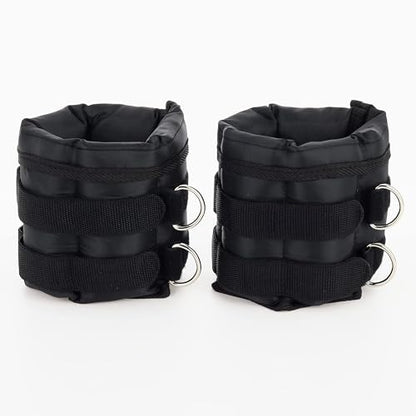 Amazon Basics Adjustable Ankle Weights for Men & Women, for Workouts, Resistance Training, Walking, Black - style: 10 Pound Set (5 Pounds Each)