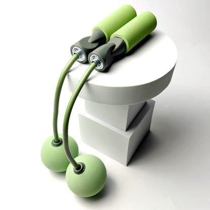 Kimaxhe Jump Rope ，Ropeless Skipping Rope ，Cordless Jump Rope，High Speed Rope Skipping for Narrow Space，Crossfit Exercise Training Indoor Outdoor，Sakura pink or Avocado green