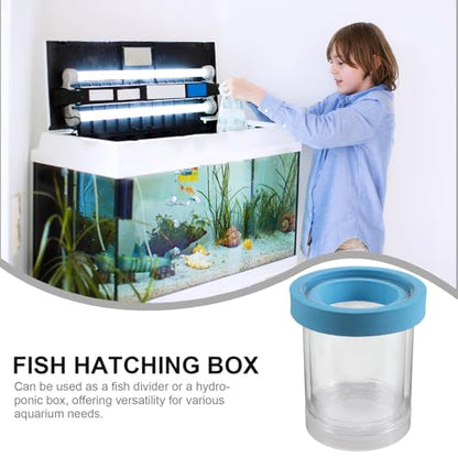 Toddmomy 2pcs Fish Isolation Box for Aquarium Breeding Plastic Floating Fish Breeding Box with Suction Cups